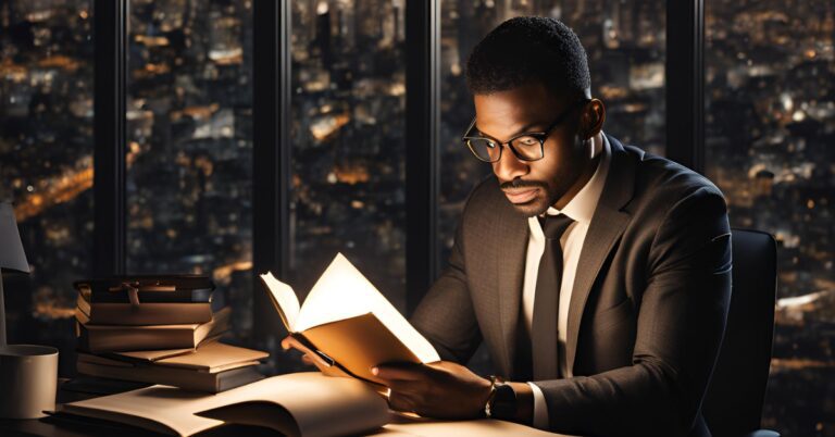 Man Reading a Book